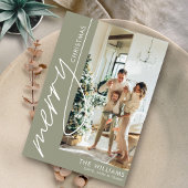 トレンディーモダン写真クリスマス シーズンカード