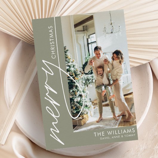 トレンディーモダン写真クリスマス シーズンカード