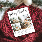 トレンディーモダン写真コラージュのクリスマス シーズンカード