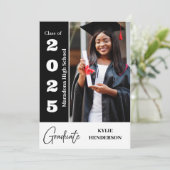 トレンディーモダン卒業写真 案内状 (スタンド正面)