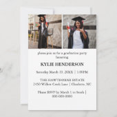 トレンディーモダン卒業写真 案内状 (裏面)