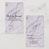 トレンディーモダン大理石エレガントグラム友人を参照 紹介カード (正面/裏面)