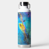 トレンディーモダン大理石カラフル石 ウォーターボトル (正面)