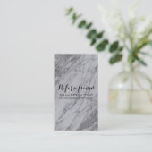 トレンディーモダン大理石シルバーグラムRefer a Friend 紹介カード (スタンド正面)