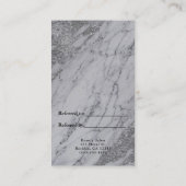 トレンディーモダン大理石シルバーグラムRefer a Friend 紹介カード (裏面)