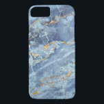 トレンディーモダン大理石パターン(青金ゴールドグレー) iPhone 8/7ケース<br><div class="desc">ユニーク大理石の柄と色</div>