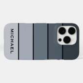 トレンディーモダン宇宙グストライプレイ Case-Mate iPhoneケース (裏面 (横))