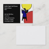 トレンディーモダン工芸品名刺デザイン 名刺 (正面/裏面)