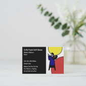 トレンディーモダン工芸品名刺デザイン 名刺 (スタンド正面)