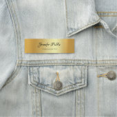 トレンディーモダン手書きスクリプエレガントトゴールデン 名札 (インサイチュ)