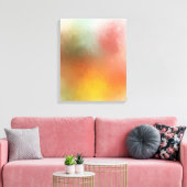 トレンディーモダン抽象芸術アートブルーレッドイエローパープル キャンバスプリント (インサイチュ (リビング))