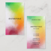 トレンディーモダン抽象芸術エレガントアート 名刺 (正面/裏面)