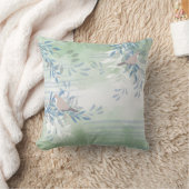 トレンディーモダン抽象芸術フローラ クッション (ブランケット)