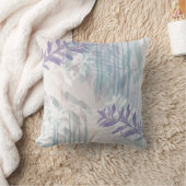 トレンディーモダン抽象芸術フローラ クッション (ブランケット)