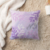 トレンディーモダン抽象芸術フローラ クッション (ブランケット)