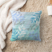 トレンディーモダン抽象芸術フローラ クッション (ブランケット)