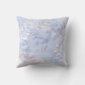 トレンディーモダン抽象芸術フローラ クッション (裏面)