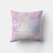 トレンディーモダン抽象芸術フローラ クッション (裏面)