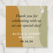 トレンディーモダン抽象芸術モノグラムミニマルシンプルリスト フェイバータグ (裏面)