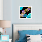 トレンディーモダン抽象芸術箔プリント 箔ポスター (インサイチュ (寝室))