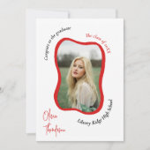 トレンディーモダン波状光合成招待状 招待状 (正面)