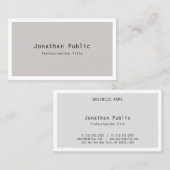 トレンディーモダン洗練されたミニマルテンプレート 名刺 (正面/裏面)