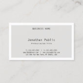 トレンディーモダン洗練されたミニマルテンプレート 名刺 (裏面)