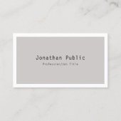 トレンディーモダン洗練されたミニマルテンプレート 名刺 (正面)