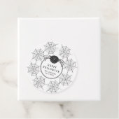 トレンディーモダン白黒スパイダーウェブハロウィーン フェイバータグ (インサイチュ)