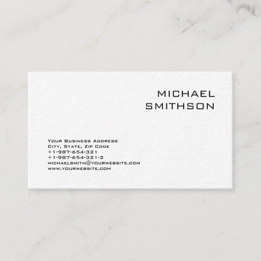 トレンディーモダン白黒名刺 名刺 (正面)