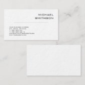 トレンディーモダン白黒名刺 名刺 (正面/裏面)