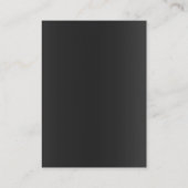 トレンディーモダン白黒灰色オレンジモノグラム 名刺 (裏面)