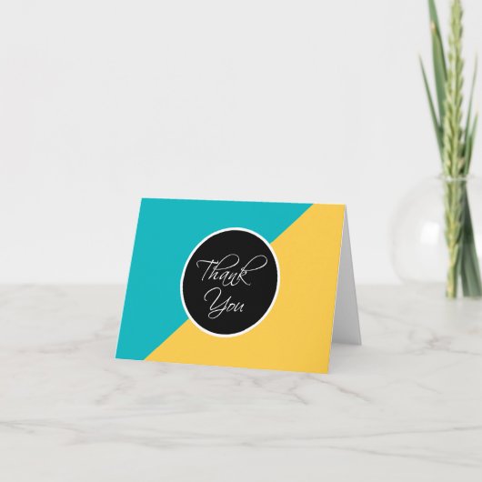 トレンディーモダン空白の業務サンキューカード サンキューカード (正面)