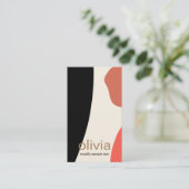 トレンディーモダン絵を描アートシェイプ 名刺 (スタンド正面)