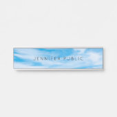 トレンディーモダン自然テンプレートクラウドブルースカイ サインプレート (正面)