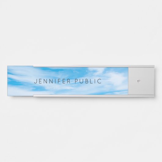 トレンディーモダン自然テンプレートクラウドブルースカイ サインプレート (正面)