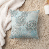 トレンディーモダン花柄 クッション (ブランケット)