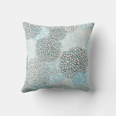 トレンディーモダン花柄 クッション (裏面)