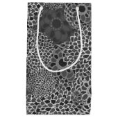 トレンディーモダン花柄 スモールペーパーバッグ (正面)