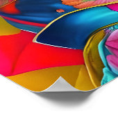 トレンディーモダン芸者ポスター紙（マット） ポスター (角)