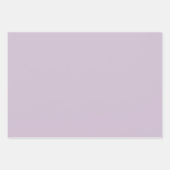 トレンディーモダン薄紫ウッドランドワイルドフラワー昆虫 ラッピングペーパーシート (正面3)