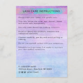 トレンディーモダン虹彩色シックありがとうラッシュ気に エンクロージャーカード (裏面)