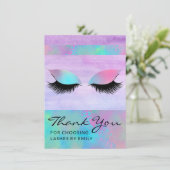 トレンディーモダン虹彩色シックありがとうラッシュ気に エンクロージャーカード (スタンド正面)