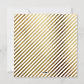 トレンディーモダン金ゴールドメリークリスマスフォトブラック シーズンカード (裏面)