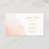 トレンディーモダン金ゴールド手書きスクリプト名エレガント 名刺 (裏面)