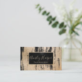 トレンディーモダン金ゴールド液大理石プロフェッショナル 名刺 (スタンド正面)