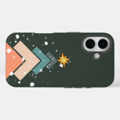 トレンディーモダン雪クリスマスツリー Case-Mate iPhoneケース (裏面 (横))