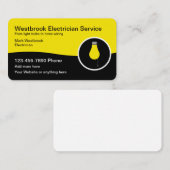 トレンディーモダン電気工事士向け名刺 名刺 (正面/裏面)