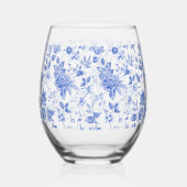 トレンディーモダン青白磁陶磁器 ステムなしワイングラス (右)
