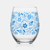 トレンディーモダン青白磁陶磁器 ステムなしワイングラス (裏面)